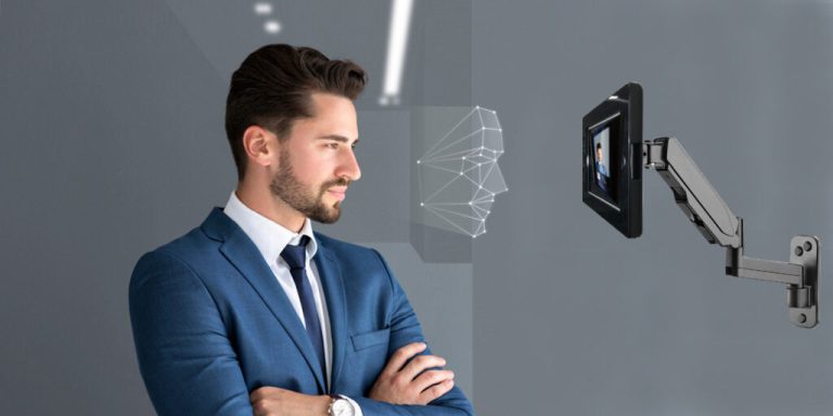 Suporte de tablet-iPad para uso em controle de ponto