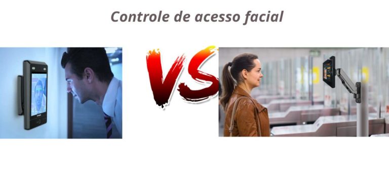 Controle de acesso facial maquina dedicada vs tablet
