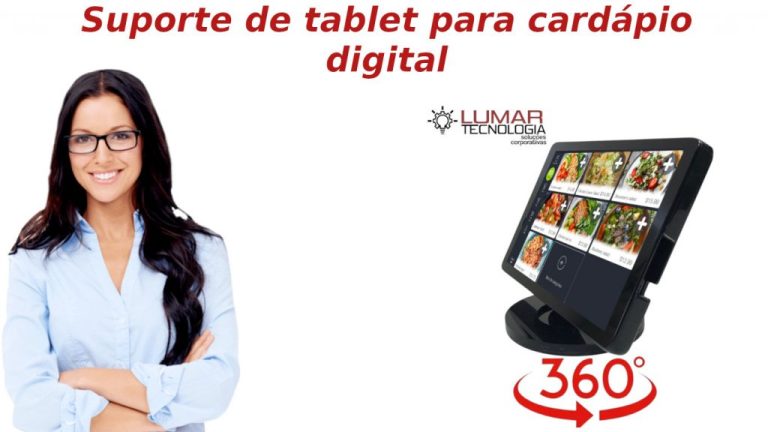 Proteção para tablet cardápio digital