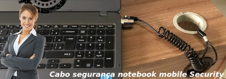 Cabo de segurança portátil para notebook