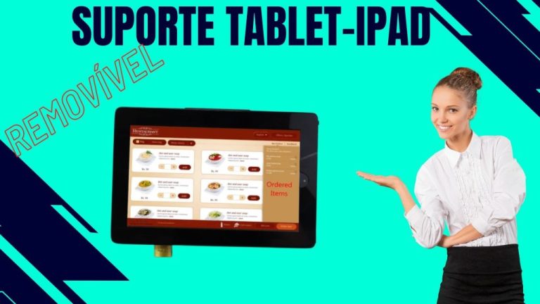 Suporte  tablet-iPad de parede Removível