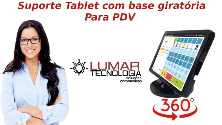 Suporte Tablet 360° para PDV