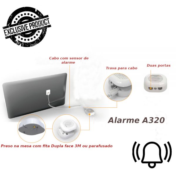 Alarme para exposição de celular-tablet A310 - Imagem 2