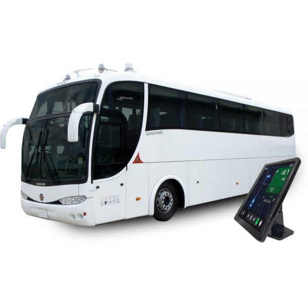 Suporte tablet para painel de ônibus