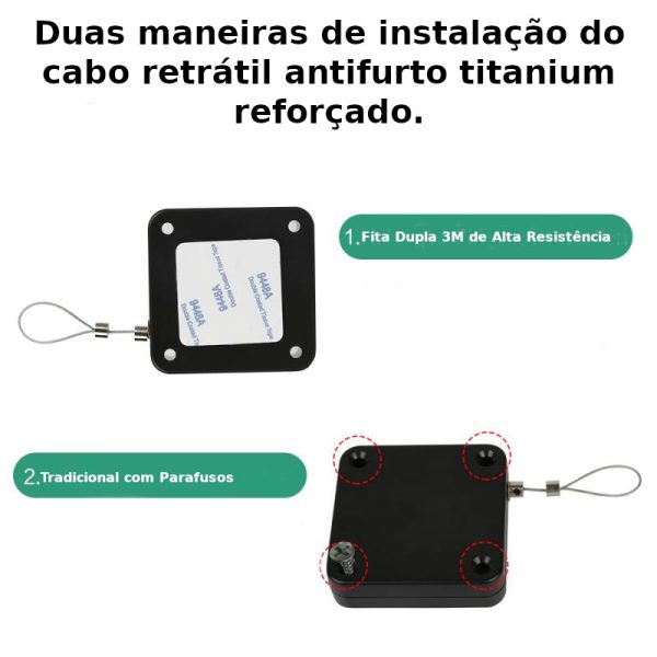 Cabo Antifurto Retrátil para Ferramentas Titanium 2.0 - Imagem 2