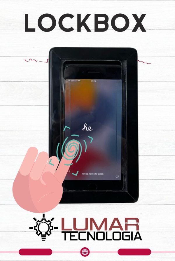 Controle de Ponto Celular Suporte de Parede LockBox-P - Imagem 2